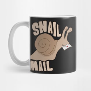 Cute Beige Snail Mail Mug